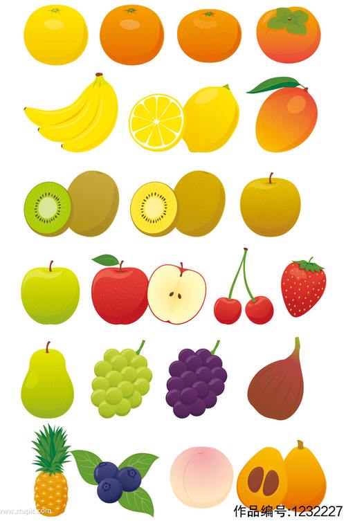 ai矢量水果图案